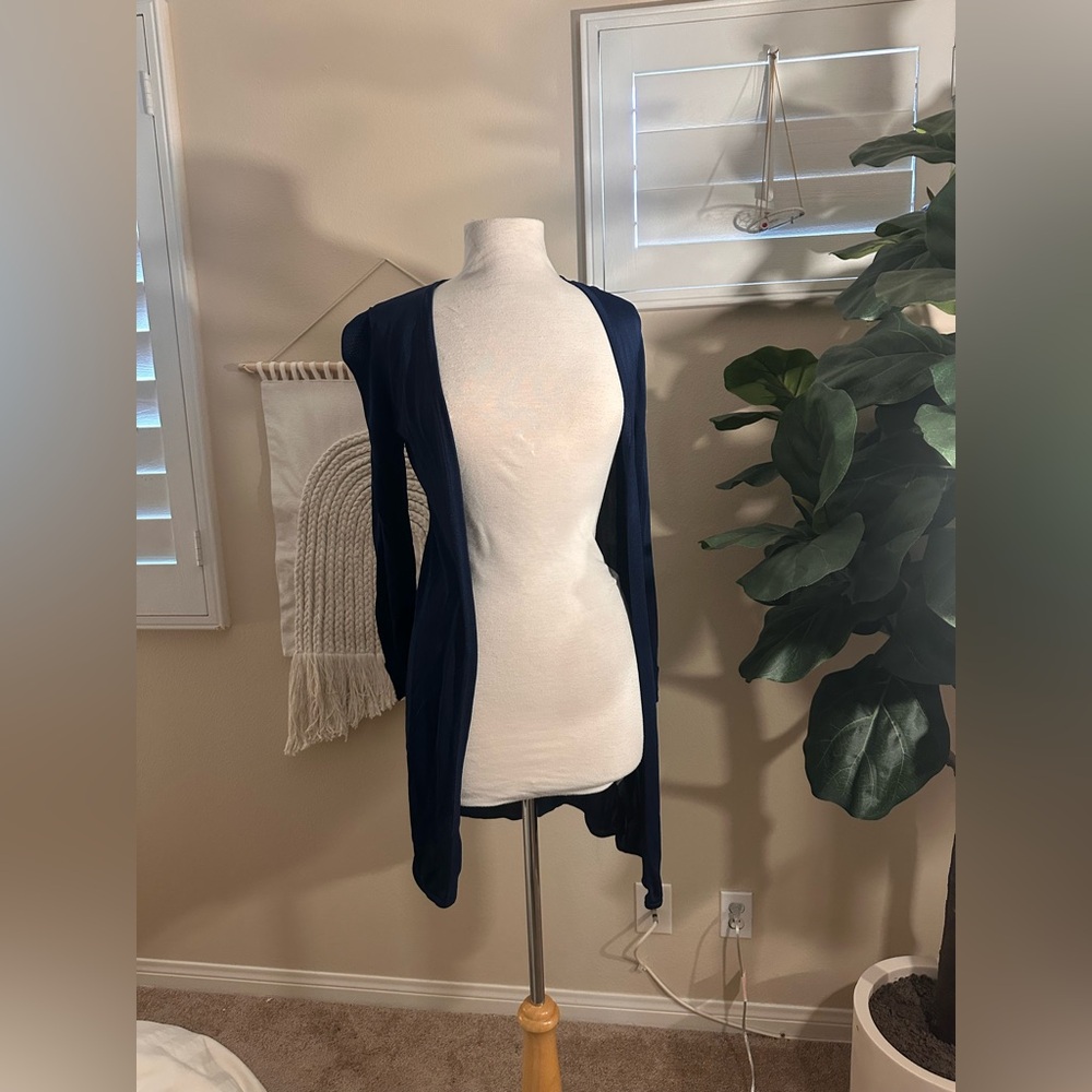 White House Black Market Navy Cardigan size Small